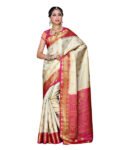 Kanjivaram Gold And Lihgt Red Saree