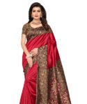 Banarasi Sarees Red Print Saree