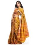 Cotton Yellow Saree